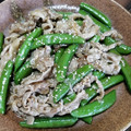 Coo1215's cooksnap of when they made 簡単♪スナップエンドウと豚肉の甘辛炒め♥.
