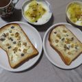 よちりん's cooksnap of when they made ✿レーズン入りクリームチーズトースト✿.