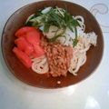 あーかえ's cooksnap of when they made ダブル大根と納豆の冷やし和うどん.