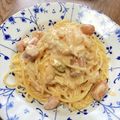 ハロリンド's cooksnap of when they made ワンパン！キムチカルボナーラ.