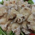 しろくん！'s cooksnap of when they made 豚肉のおろしポン酢　シャキシャキ水菜添え.