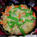 あーみーなー's cooksnap of when they made きぬさやと新玉ねぎの簡単卵とじ.