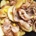踊ってばかり's cooksnap of when they made 豚バラ・じゃが芋のニンニクバター炒め♪.