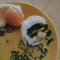 ロイヤルミルク♪'s cooksnap of when they made 半熟卵のアボカド和えのせ.