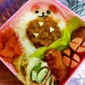 たにたーに's cooksnap of when they made 幼稚園 お弁当♡カレー（シチュー）くま.