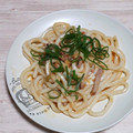 アクセル☆'s cooksnap of when they made イカの塩辛と卵のバター醤油焼きうどん♪.
