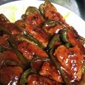 ママ未熟者ちゃん's cooksnap of when they made ピーマン嫌いな子供に！ピーマンの肉詰め.