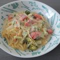 ceilo's cooksnap of when they made 濃厚とろとろ～♪鮭のクリームスパゲティ.