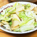 mimihiroko's cooksnap of when they made 春キャベツとたけのこの中華炒め.