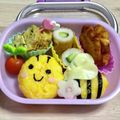 サイチョン's cooksnap of when they made ハチさん　キャラ弁　デコ弁.