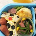 とも2323's cooksnap of when they made 動物いっぱいのお弁当♪ライオン・キリン編.