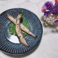 Laufen's cooksnap of when they made ☺簡単おつまみ♪ししゃもの焼きびたし☺.