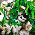ちーまぐ's cooksnap of when they made ほうれん草と豚肉のバター醤油炒め。.