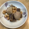 クックANLLO1☆'s cooksnap of when they made コンニャクと里芋の甘辛煮.