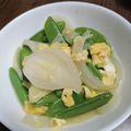 ななみずほママ's cooksnap of when they made スナップエンドウと新タマネギの卵とじ.