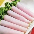 saalalan's cooksnap of when they made かいわれハム巻き.