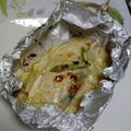 furutatti's cooksnap of when they made ブリ柚子コショウマヨのホイル焼き♥.