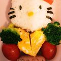 ゆかきち♡'s cooksnap of when they made キャラ弁❤キティちゃんおにぎり❤.