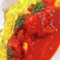 ねこかへ's cooksnap of when they made ✿ガーリック風味の簡単オムライス✿.