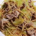 まやしゅうまま's cooksnap of when they made 豚肉とキャベツの和風パスタ.