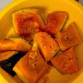 ボブ♪'s cooksnap of when they made お弁当に冷凍かぼちゃ♪電子レンジで簡単.