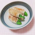 まあまま☆0403's cooksnap of when they made レモン塩でスナップえんどうの豚肉巻き.