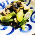 kinniko's cooksnap of when they made ウドと身欠鰊の酢味噌和え.