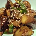 料理スキになってきた's cooksnap of when they made 甘酢ダレで☆豚肉と茄子炒め.