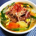 辰夫女子's cooksnap of when they made 激ウマ！焼肉屋さんの牛すじスープ♪.
