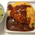 tanimoko's cooksnap of when they made 包むのを諦めたら旨かった！絶品オムライス.