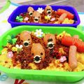 S＊mama♡'s cooksnap of when they made もぐらたたき弁当☆キャラ弁.