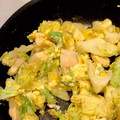minaa5's cooksnap of when they made ささみとキャベツとたまごの炒め物.
