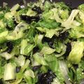 Perlまま's cooksnap of when they made 簡単!レタスと海苔のサッと炒め☆大量消費.