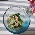 Laufen's cooksnap of when they made きゅうり、ワカメ、人参のなます♪.