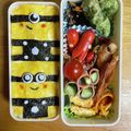 れんりお's cooksnap of when they made ミニオン風キャラ弁.