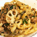 流桜にゃん's cooksnap of when they made ＊れんこんとしょうが、ひき肉のきんぴら＊.