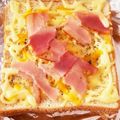ㄘゅな's cooksnap of when they made ランチに♪ベーコンペッパーチーズトースト.