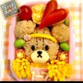 ウルトラマンゆうき's cooksnap of when they made キャラ弁♡ジャッキーのうんどうかい♬簡単.