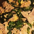 あきぃ∞'s cooksnap of when they made 濃厚おかず☆わかめと豚肉のみそマヨ炒め.