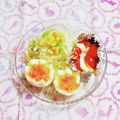 カレンガール's cooksnap of when they made お弁当に♪お花の形ゆで卵♡.
