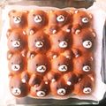 kuma0112's cooksnap of when they made 2色のくまのちぎりパン.