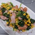 しぃーむ's cooksnap of when they made すぐ簡単！ほうれん草とコーンのバター炒め.
