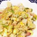そらいろ猫's cooksnap of when they made 春キャベツとベーコンのふわ卵チャーハン♪.
