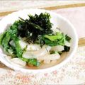 今日の勝家御膳's cooksnap of when they made 新玉ねぎと水菜、大葉のさっぱりサラダ.