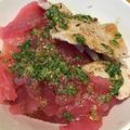 よっーすぅぃー's cooksnap of when they made 大葉とゴマ油でマグロの漬け♡簡単丼にも！.