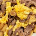 クックKI8TCR☆'s cooksnap of when they made 油揚でかさ増し！豚肉ニラ玉オイスター炒め.