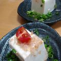 クック1L6OF8☆'s cooksnap of when they made 水菜と豆腐 ケーキ風サラダ冷や奴.