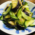 kinniko's cooksnap of when they made 茄子とみょうがのからし酢和え.