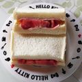 めいめい☆☆☆'s cooksnap of when they made 厚切りトマトとハムのサンドイッチ.