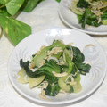 mielle's cooksnap of when they made 青梗菜とちりめんじゃこの炒め物.